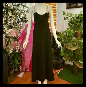 Volcom XS Black Dress w/ Pockets & Crocheted Back